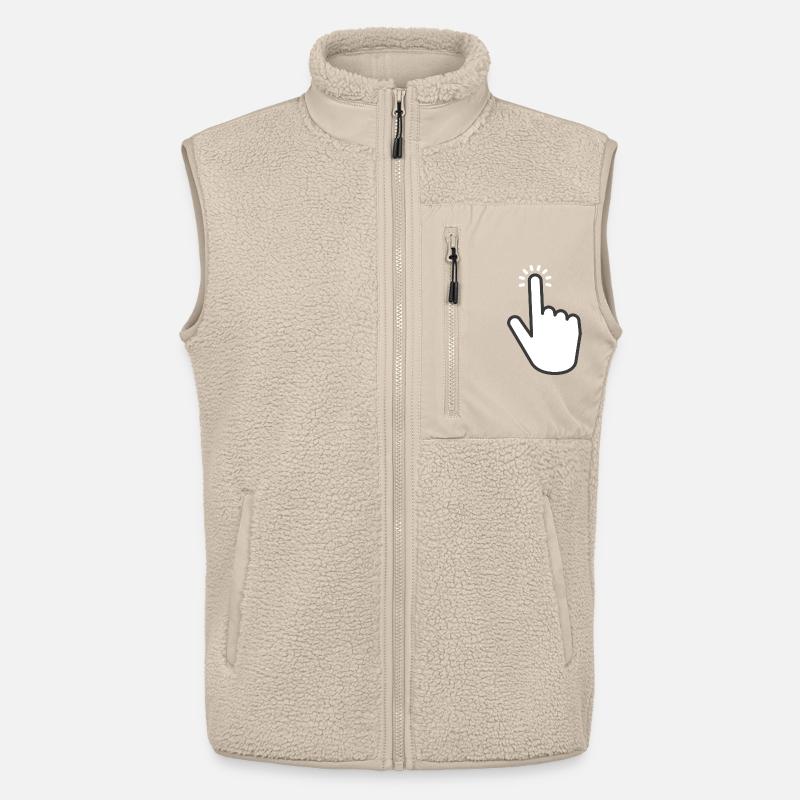 tap it hand click - Unisex Sherpaweste von Stanley/Stella - Beige