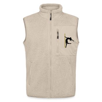 Die Silhouette einer Poledancerin - Unisex Sherpaweste von Stanley/Stella - Beige - Vorne - AI Model Male 178 light (178cm) & AI Model Female 172 light (172cm)