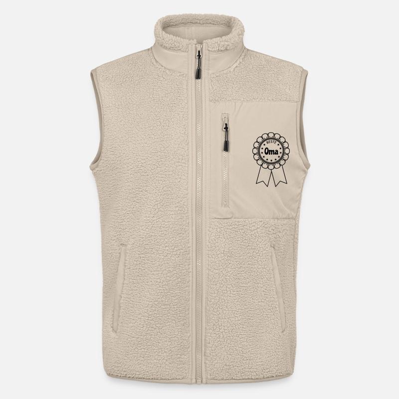 Beste Oma - Unisex Sherpaweste von Stanley/Stella - Beige