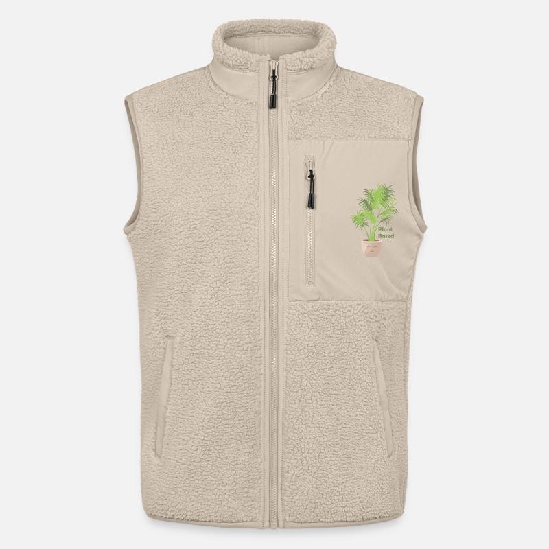 Plant Based – Kawaii Farn Shirt/Pullover - Unisex Sherpaweste von Stanley/Stella - Beige