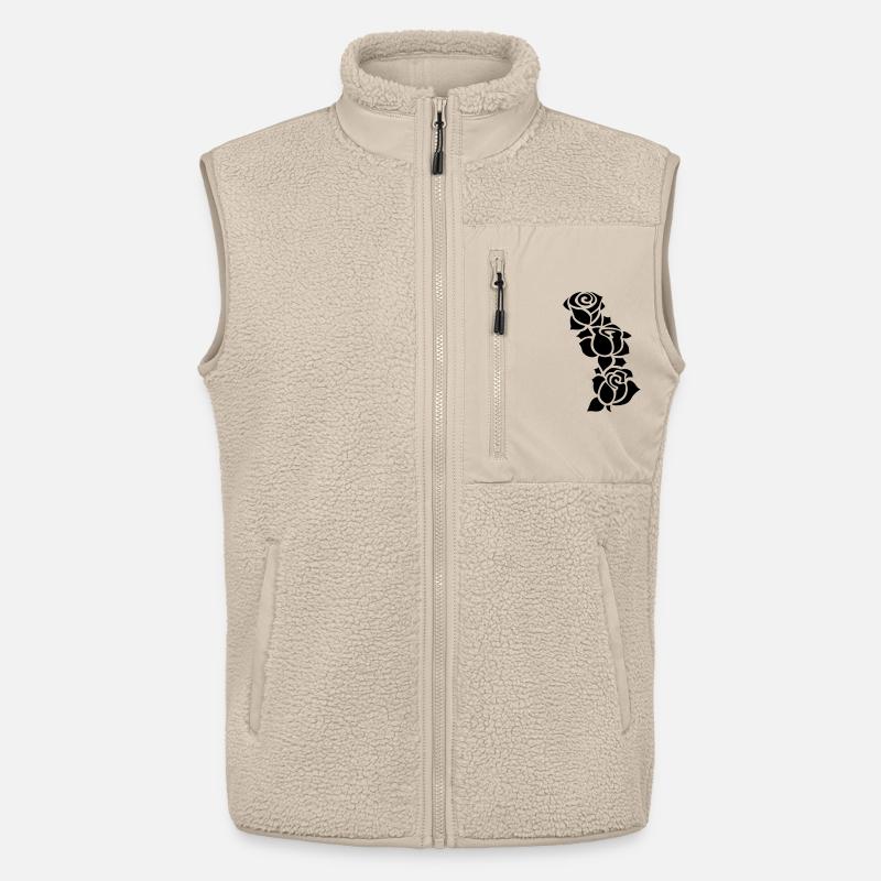 Blumen - Unisex Sherpaweste von Stanley/Stella - Beige