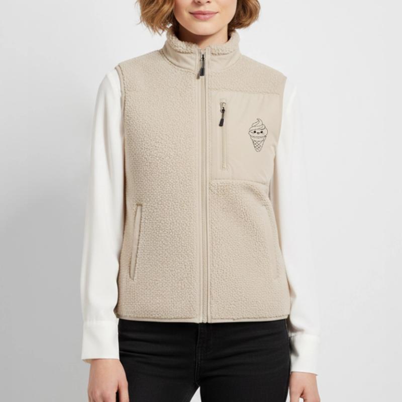 Softeis Eiscreme Icon Minimal Statement Unisex Sherpaweste von Stanley/Stella