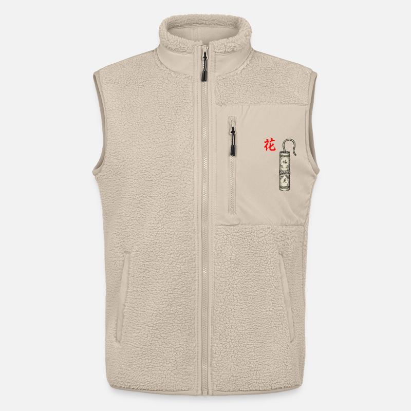 Firecracker Chinesisch - Unisex Sherpaweste von Stanley/Stella - Beige