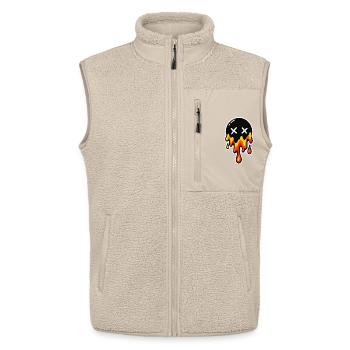 Melting Mood - Unisex Sherpa Gilet by Stanley/Stella - beige - Front - AI Model Male 178 light (178cm) & AI Model Female 172 light (172cm)