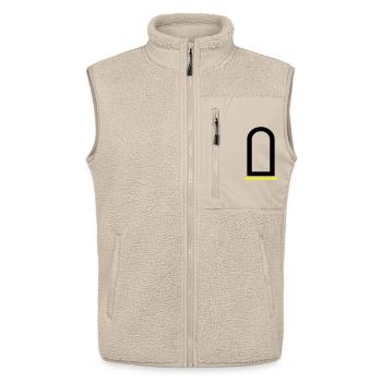 Stabsunteroffizier Feldwebelanwärter Dienstgrad - Unisex Sherpaweste von Stanley/Stella - Beige - Vorne - AI Model Male 178 light (178cm) & AI Model Female 172 light (172cm)