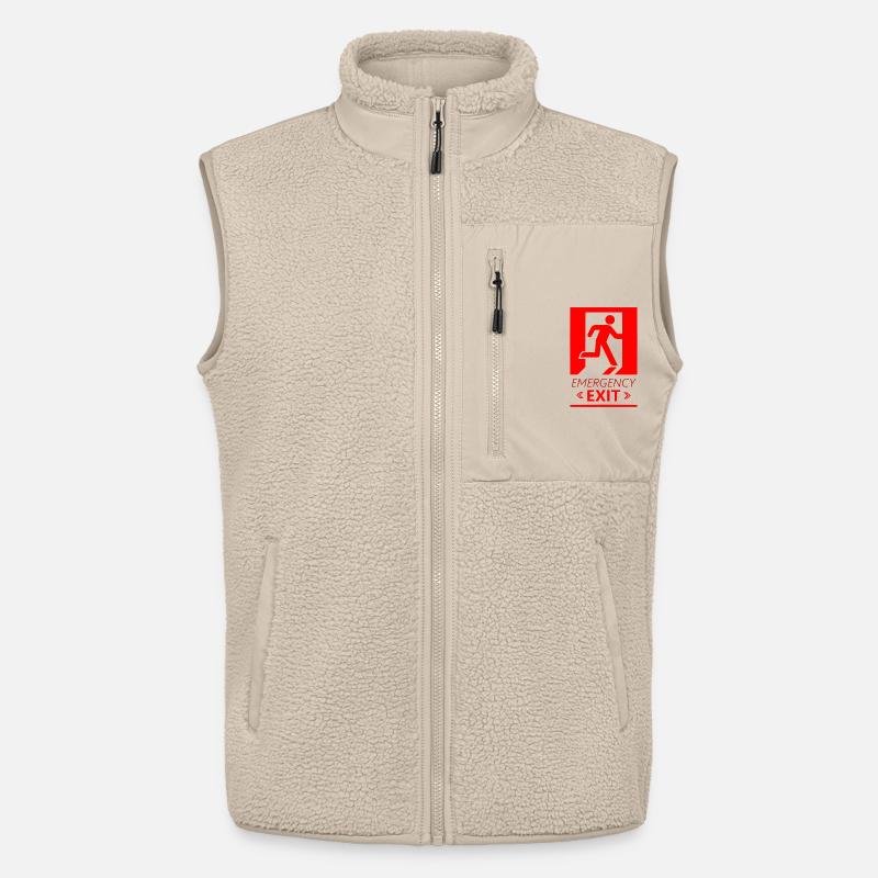 Emergency EXIT Basic Red - Veste sans manches sherpa unisexe Stanley/Stella - beige