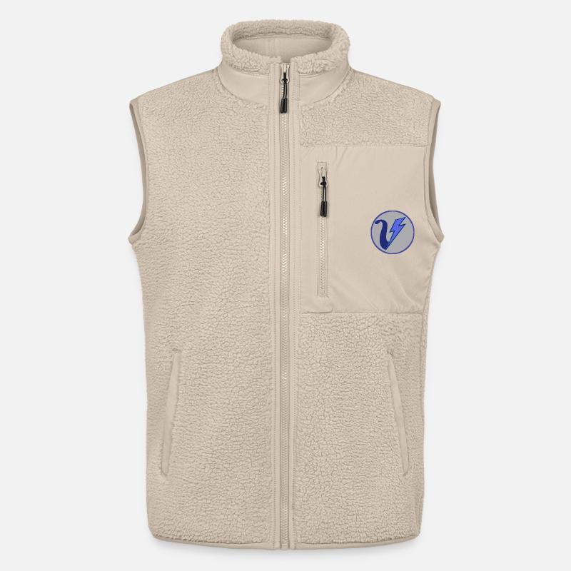 VoltVibes Logo - Unisex Sherpaweste von Stanley/Stella - Beige