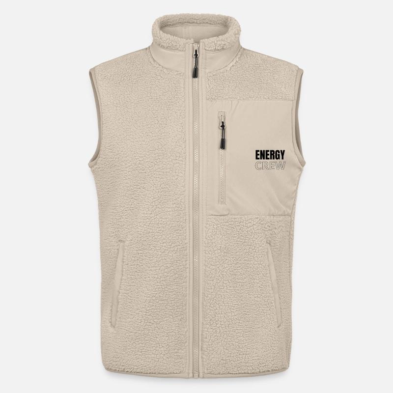 Logo der Energy Crew - Unisex Sherpaweste von Stanley/Stella - Beige
