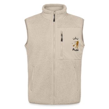 Padel-Silhouette - Unisex Sherpaweste von Stanley/Stella - Beige - Vorne - AI Model Male 178 light (178cm) & AI Model Female 172 light (172cm)