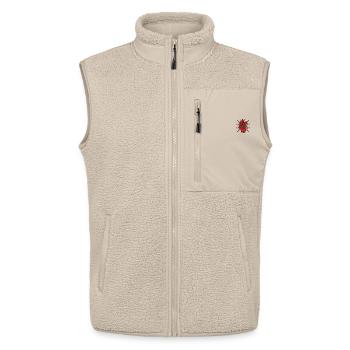Herzflagge von Marokko - Unisex Sherpaweste von Stanley/Stella - Beige - Vorne - AI Model Male 178 light (178cm) & AI Model Female 172 light (172cm)