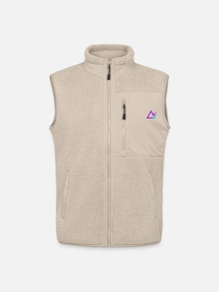Geometrische Kronenform in Lila - Unisex Sherpaweste von Stanley/Stella - Beige
