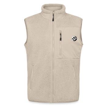 barfuß natural runners yin yang - Unisex Sherpaweste von Stanley/Stella - Beige - Vorne - AI Model Male 178 light (178cm) & AI Model Female 172 light (172cm)