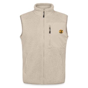 Whippet zum Laufen geboren - Unisex Sherpaweste von Stanley/Stella - Beige - Vorne - AI Model Male 178 light (178cm) & AI Model Female 172 light (172cm)