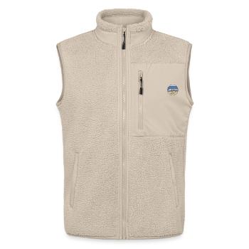 Kreta - Griechenland Illustration - Unisex Sherpaweste von Stanley/Stella - Beige - Vorne - AI Model Male 178 light (178cm) & AI Model Female 172 light (172cm)