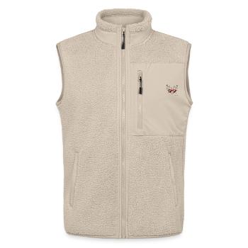 cool dog energy - Unisex Sherpaweste von Stanley/Stella - Beige - Vorne - AI Model Male 178 light (178cm) & AI Model Female 172 light (172cm)