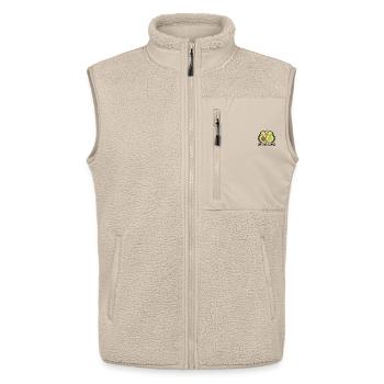 Lasst uns Avo-Cuddle | Süßes Wortspiel mit Avocado-Paar - Unisex Sherpaweste von Stanley/Stella - Beige - Vorne - AI Model Male 178 light (178cm) & AI Model Female 172 light (172cm)