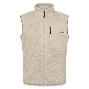 3. Klasse - Grundschule Katzen - Unisex Sherpaweste von Stanley/Stella - Beige - Vorne - AI Model Male 178 light (178cm) & AI Model Female 172 light (172cm)