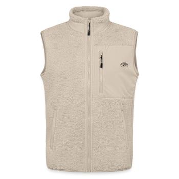 Taschenblume - Unisex Sherpaweste von Stanley/Stella - Beige - Vorne - AI Model Male 178 light (178cm) & AI Model Female 172 light (172cm)