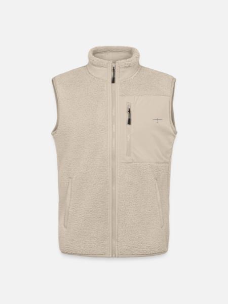 duo_discus_shadow - Unisex Sherpaweste von Stanley/Stella - Beige
