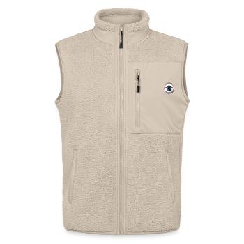 Reunion Island Pride Geschenkidee - Unisex Sherpaweste von Stanley/Stella - Beige - Vorne - AI Model Male 178 light (178cm) & AI Model Female 172 light (172cm)