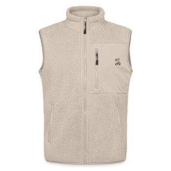 Gans Cool Streetwear  - Unisex Sherpaweste von Stanley/Stella - Beige - Vorne - AI Model Male 178 light (178cm) & AI Model Female 172 light (172cm)