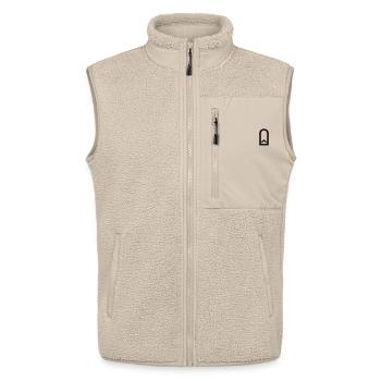 Fähnrich Offizieranwärter Dienstgrad - Unisex Sherpaweste von Stanley/Stella - Beige - Vorne - AI Model Male 178 light (178cm) & AI Model Female 172 light (172cm)