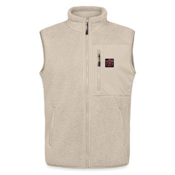 Primal Ronin – Der Samurai-Gorilla - Unisex Sherpaweste von Stanley/Stella - Beige - Vorne - AI Model Male 178 light (178cm) & AI Model Female 172 light (172cm)