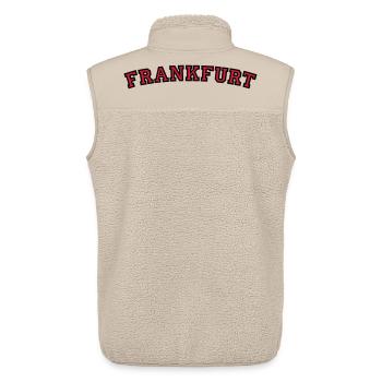 Francfort College Style - Veste sans manches sherpa unisexe Stanley/Stella - beige - Dos - AI Model Male 178 light (178cm)