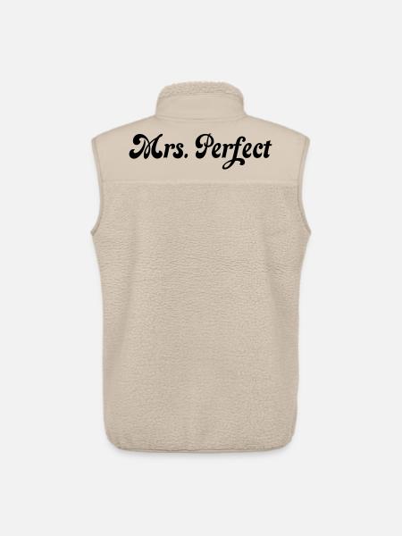 Mrs. perfect - Unisex Sherpa Gilet by Stanley/Stella - beige