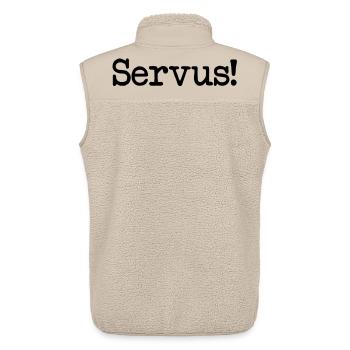 Servus! - Unisex Sherpaweste von Stanley/Stella - Beige - Hinten - AI Model Male 178 light (178cm)