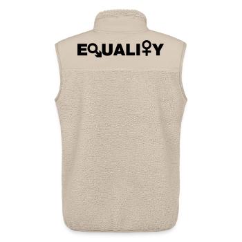 Gleichheit # - Unisex Sherpaweste von Stanley/Stella - Beige - Hinten - AI Model Male 178 light (178cm)