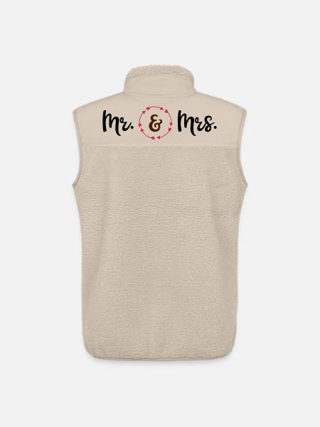 wedding - Unisex Sherpa Gilet by Stanley/Stella - beige