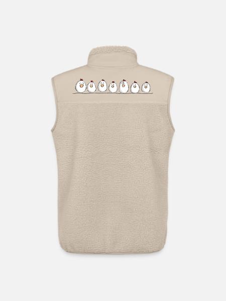Chickens on the chicken - Unisex Sherpa Gilet by Stanley/Stella - beige