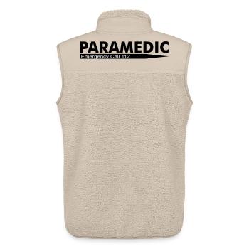 Paramedic Emergency Call 112 - Unisex Sherpa Gilet by Stanley/Stella - beige - Back - AI Model Male 178 light (178cm)