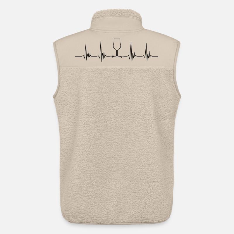 Heartbeat Nosing - Unisex Sherpaweste von Stanley/Stella - Beige