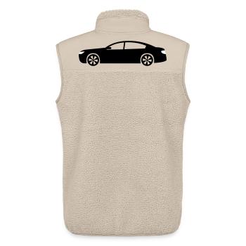 Auto - Unisex Sherpaweste von Stanley/Stella - Beige - Hinten - AI Model Male 178 light (178cm)