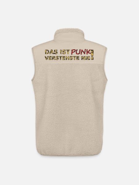 Das ist Punk - Unisex Sherpaweste von Stanley/Stella - Beige