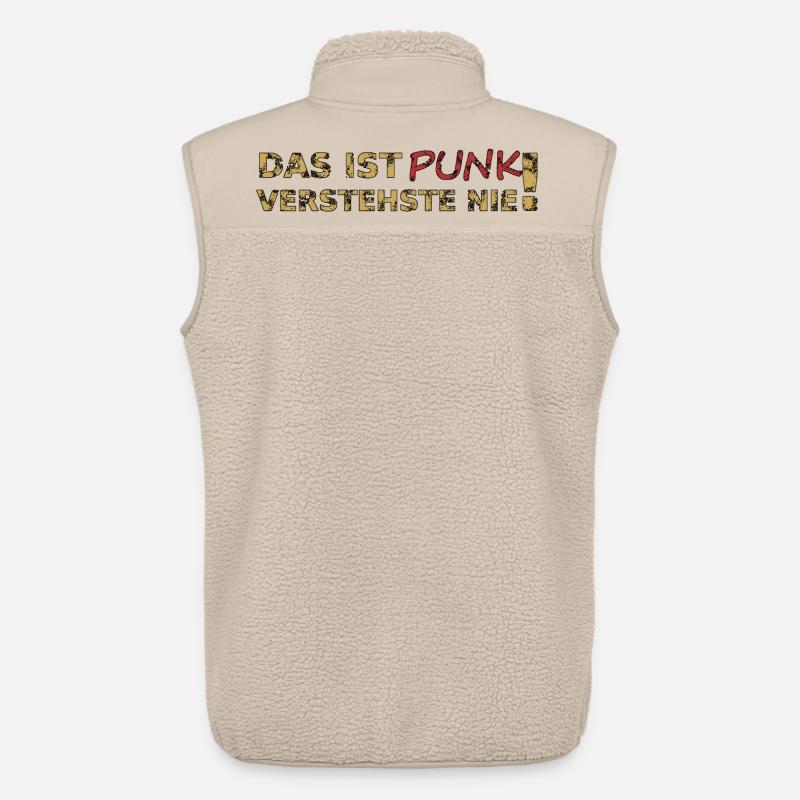 Das ist Punk - Unisex Sherpaweste von Stanley/Stella - Beige