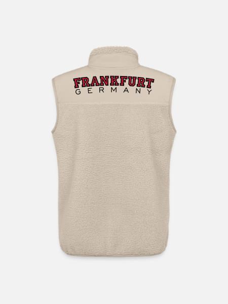 Frankfurt Germany (Rot) - Unisex Sherpaweste von Stanley/Stella - Beige