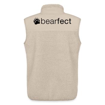 Bearfect - Unisex Sherpaweste von Stanley/Stella - Beige - Hinten - AI Model Male 178 light (178cm)