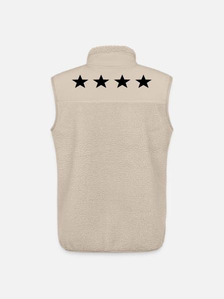 stars - Unisex Sherpa Gilet by Stanley/Stella - beige