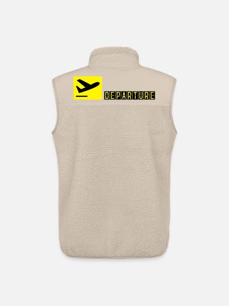 Airplane taking off - Unisex Sherpa Gilet by Stanley/Stella - beige