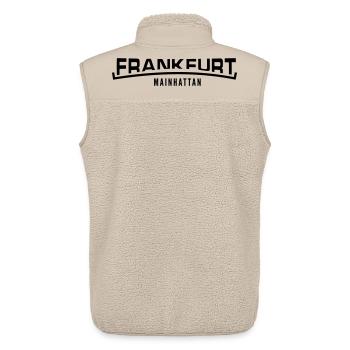 Francfort Mainhattan - Veste sans manches sherpa unisexe Stanley/Stella - beige - Dos - AI Model Male 178 light (178cm)