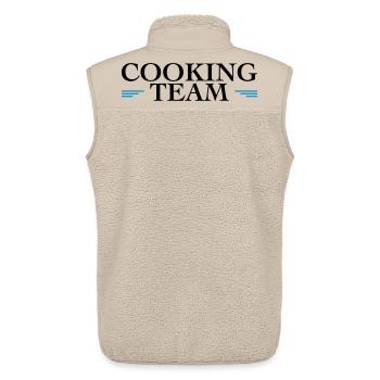 Équipe de cuisine - Veste sans manches sherpa unisexe Stanley/Stella - beige - Dos - AI Model Male 178 light (178cm)