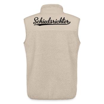 Lustige Geschenke für Schiedsrichter - Unisex Sherpaweste von Stanley/Stella - Beige - Hinten - AI Model Male 178 light (178cm)