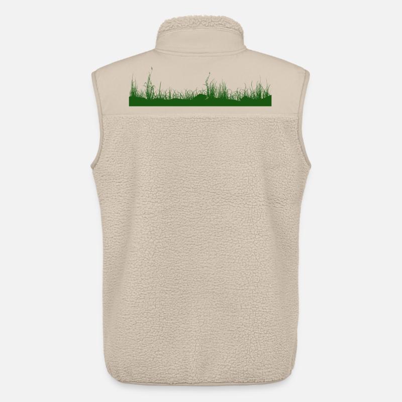 Gras Boden Wiese Graswiese - Unisex Sherpaweste von Stanley/Stella - Beige