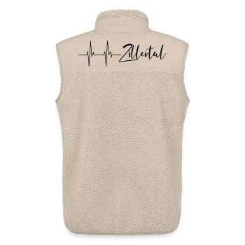 Herzschlag Zillertal - Unisex Sherpaweste von Stanley/Stella - Beige - Hinten - AI Model Male 178 light (178cm)