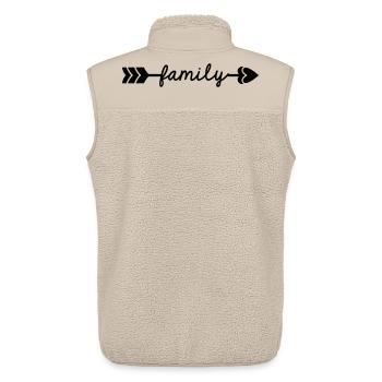 Family - Unisex Sherpaweste von Stanley/Stella - Beige - Hinten - AI Model Male 178 light (178cm)