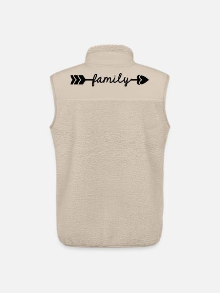 Family - Unisex Sherpa Gilet by Stanley/Stella - beige