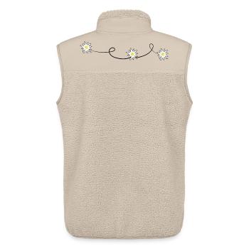 Edelweiss - Veste sans manches sherpa unisexe Stanley/Stella - beige - Dos - AI Model Male 178 light (178cm)